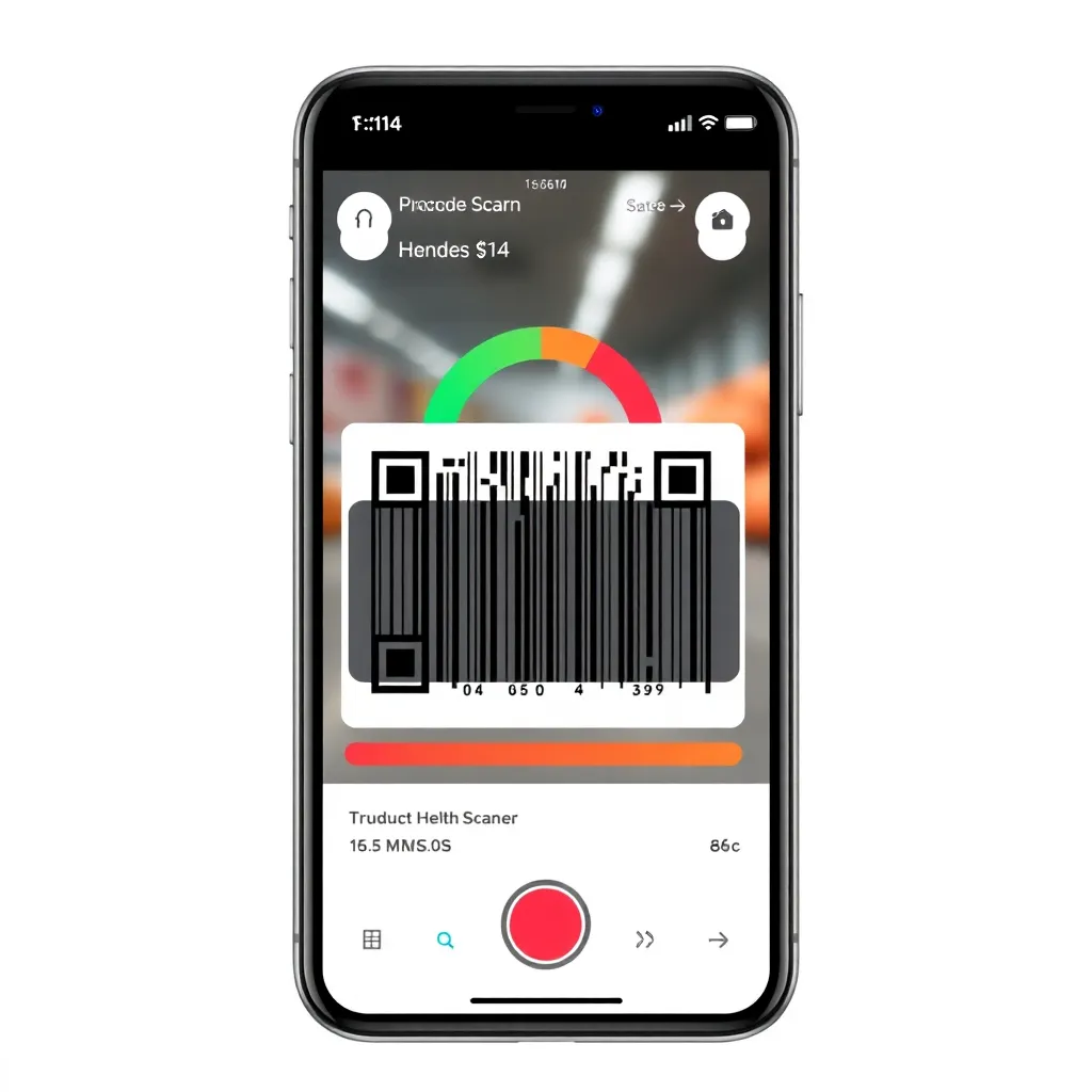 DiabeticHelper app demo showing barcode scanning